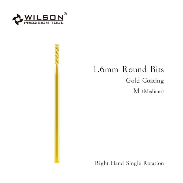 WILSON Runde Bits Negleborehoveder til Gelfjerning - Manicureværktøj 2pcs M 1310080