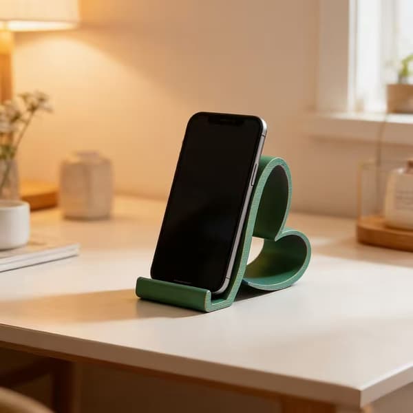 Miljøvenlig bionedbrydelig hjerteformet telefonholder – Valentinsdagsgave Red
