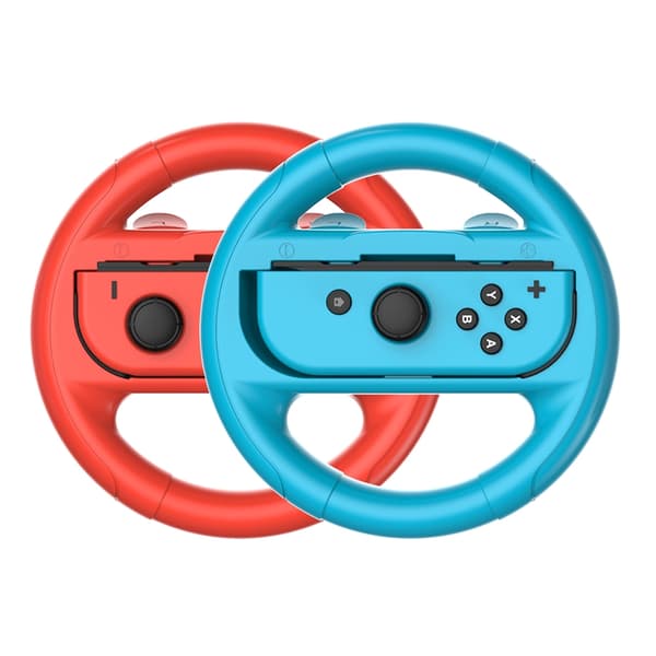 2 stk. venstre højre spil rat controller håndtag holder greb joycon controller gamepad til Nintendo Switch OLED NS Red Blue
