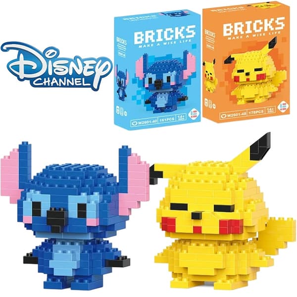 Disney Stitch Building Blocks Leksak - Pikachu & Anime karaktärsmodeller för barn - perfekt present! Tigger With Box