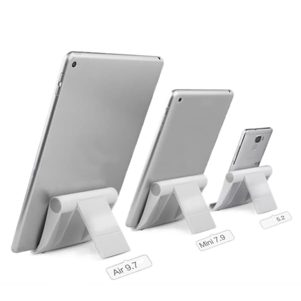 Universal foldbar bordtelefonholder til Samsung S20 Plus Ultra Note 10 iPhone 11 tablet White