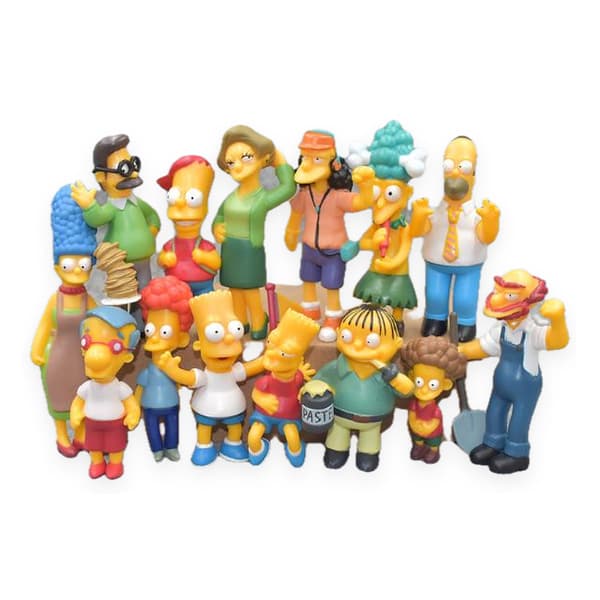 14 Pack Simpsons Family Figurer