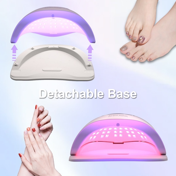 LED UV-lamppu kynsille, lampun helmet, ammattimainen kynsien kuivausrumpu geelikynsille, nopeasti kuivuva kynsilamppu 72st LEDs 320W