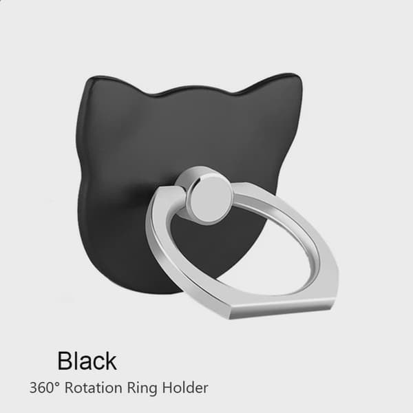 360° roterbar foldbar universal telefonholder fingerringstativ til iPhone Xiaomi tablet Rose Gold