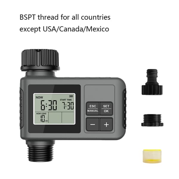 INSOMA Automatisk Bevattningstimer Intelligent Bevattningssystem Sprinklertimer Trädgårdsprogrammerare Utrustning LCD-skärm IPX5 Button G type