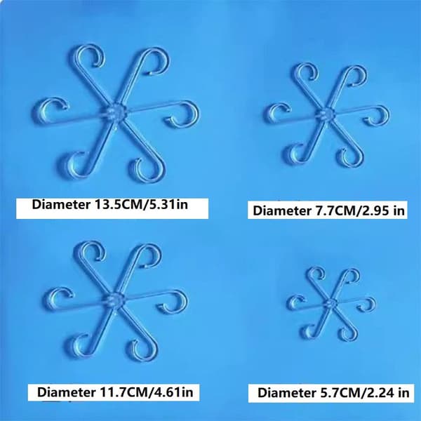 4 st. 4 st. vältskyddande stödstång för växter - hopfällbar grön växtfixering blomma hydroponiska trädgårdstillbehör ZWLZJ02 Transparent-4PCS
