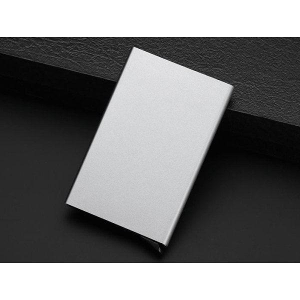 RFID-suojattu korttiteline alumiinia, eri värejä Grey