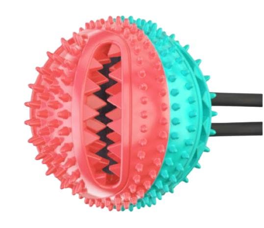 Multifunctional dog cat safe elastic cleaning teeth ball Blue Blue Model