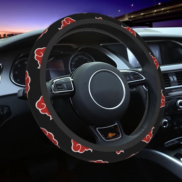 38cm Rattskydd Akatsuki Universella Japan Anime Bildekoration Elastiska Biltillbehör black