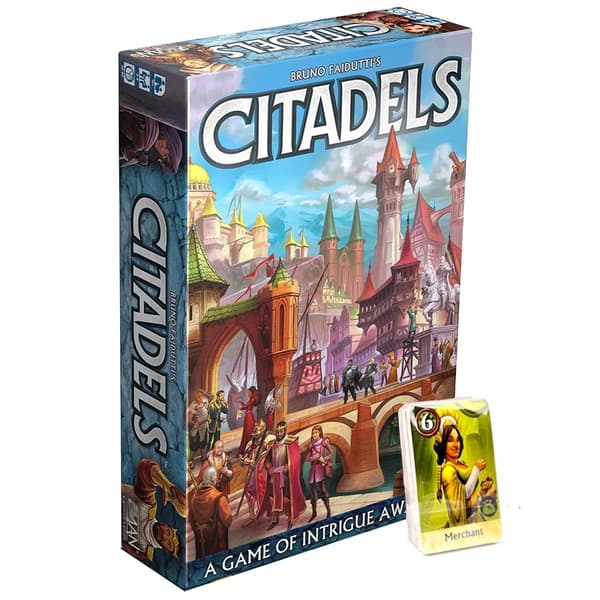 Citadels Revised Edition, Board Game- Master Builder Showdown! , 10+ , 2-8 spillere , 30-60 minutters spilletid Citadels