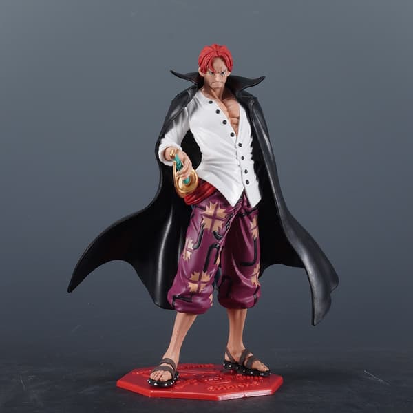 24,5 cm One Piece Shanks & Luffy PVC-figur - Samlarbar Anime Staty Present Shanks