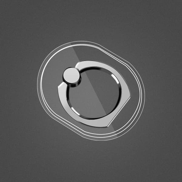 Universell magnetisk fingerringhållare för telefon, stativ för iPhone 13 Max 8, transparent Oval