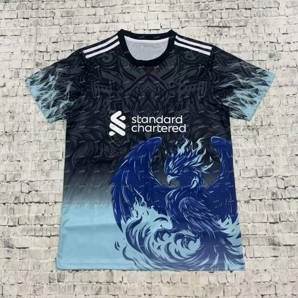 Ny fotbollströja Warm Up Training T-shirt Liverpool Special Edition för män green Size L