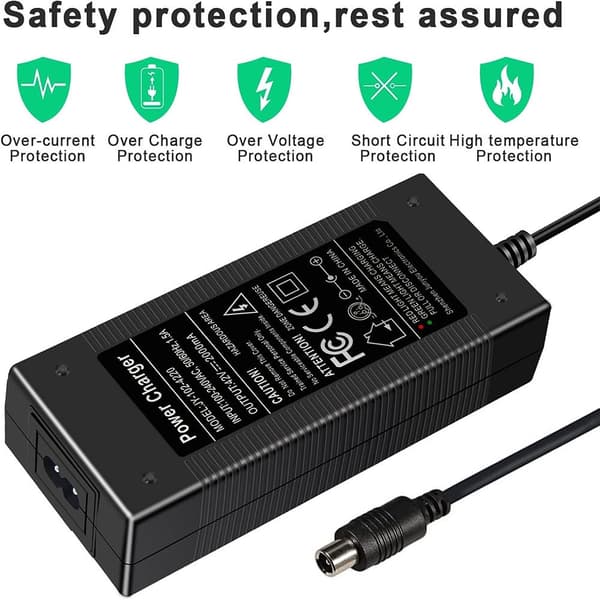 42V 2A Laddaradapter för Xiaomi M365, Bird, Spin, Segway Ninebot ES1 ES2 ES4, Lime Elscooter 42V 2A US PLUG