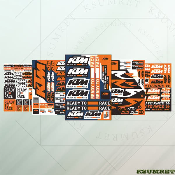 Vinyyli Ktm-moottoripyörän tarraan Style 2
