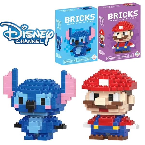 Disney Stitch Building Blocks Leksak - Pikachu & Anime karaktärsmodeller för barn - perfekt present! Cinroll With Box