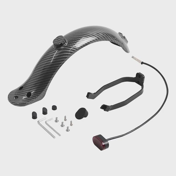 Stänkskydd i kolfiber för Xiaomi M365/M365 Pro elscooter, bakskärm, stänkskyddad bracket