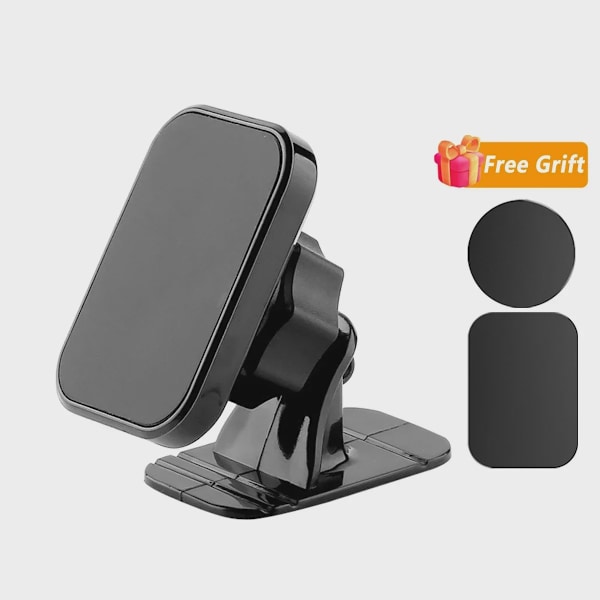 Magnetisk Bilholder Luftventilmontering Universal Dashboard Stander til iPhone Samsung Xiaomi Black