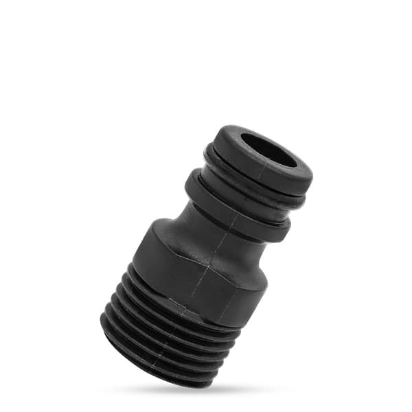 2 stk. BSP gevindskåret haneadapter havevandslange hurtig rørforbindelse universal slangeforlængertilbehør black-2pcs