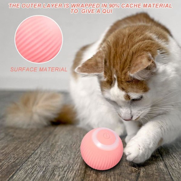 Aktiveringsbold Kattelegetøj-Legetøj til katte Bold Pink