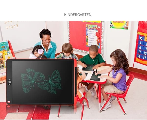 6,5" LCD-kirjoitustabletti - Opetuspiirustustaulu lapsille, Magic Blackboard -lelulahja 6.5 inch Black