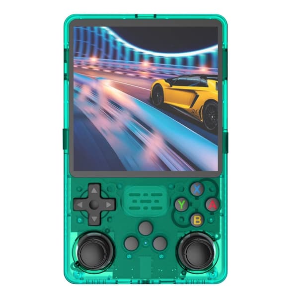 standard Sale 4" IPS Big Screen R36S Plus Retro Handheld Game Console Linux 64-bit System RK3326 Red 64G