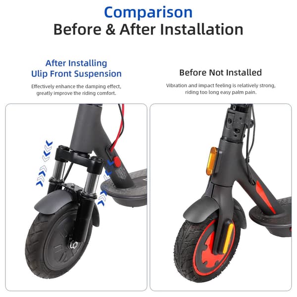 Ulip Hydraulisk Forreste Støddæmper Gaffelophæng til Xiaomi M365/Pro/1S/Mi3 Scooter front absorber