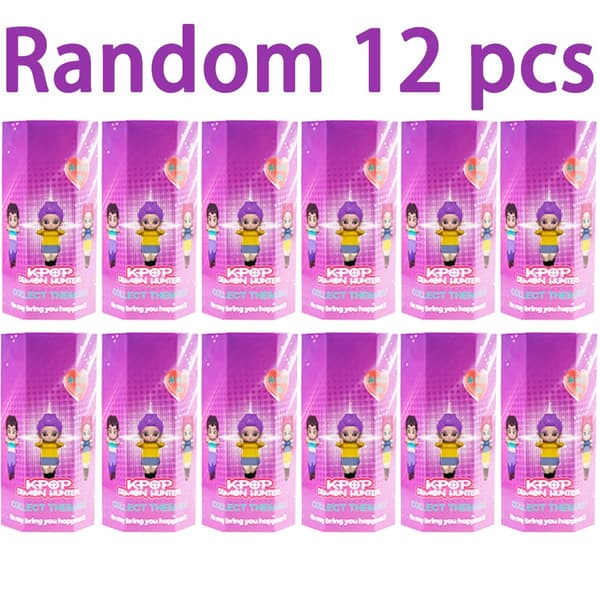 Kpop Demon Hunters Saja Blind Box Figure - Anime Samlarobjekt för barn, Cosplay och julklappar Random 3pcs