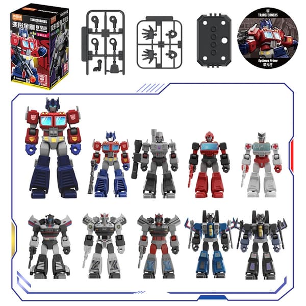 Optimus Prime Actionfigur - Transformers Robot Animation Model, Samlarleksaker och presenter Random box