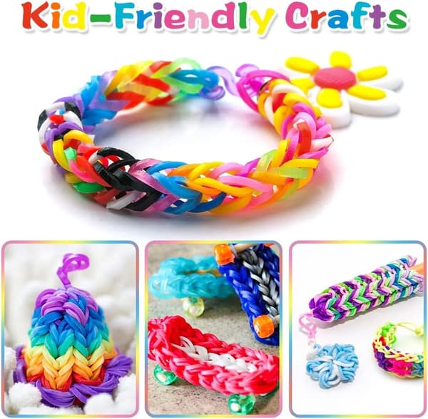 Premium Loom gummiband Refill Kit för barn - DIY Armband Making Craft Present för barn 600pcs20