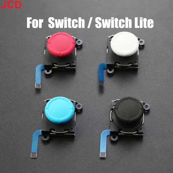 Original Ny 1 Stk Blå Sort Rød Farve Joycon Joystick Til Nintendo Switch/NS Lite/OLED Controller 3D Joystick Venstre og Højre B blue Bundle For 1 piece