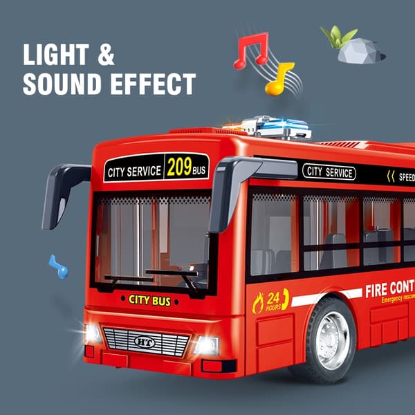 Dobbeltdækker sightseeingbus model støbt pull back køretøjer legetøj inertibil byturbus dør åben lys lyd legetøj til drenge yellow PRO