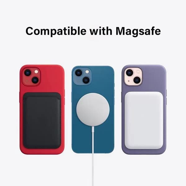 Magnetisk metalpladering til MagSafe trådløs oplader til bil og telefon, iPhone 12 13 Pro Max Black