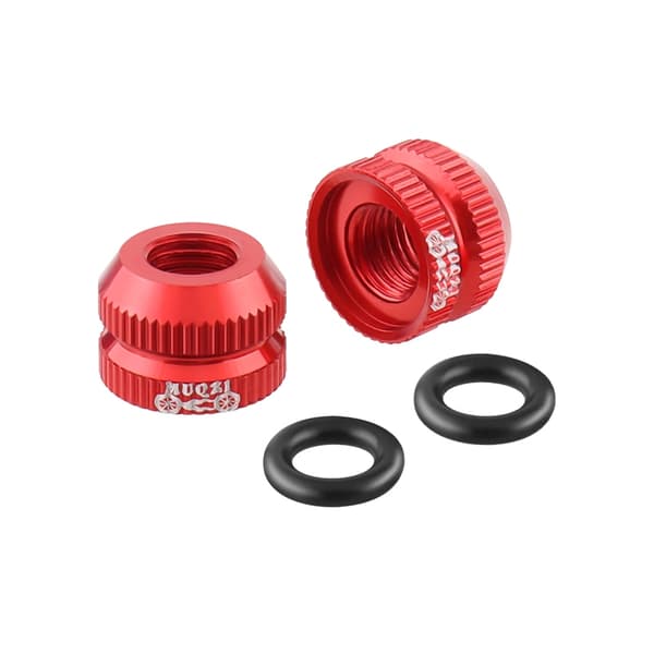 1 par MTB-cykel vakuumdäckventilhattar innerslang muttersäkra Blue-1Pair