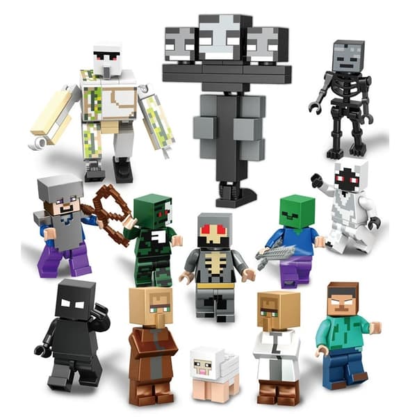 MOC29 Minecraft Educational Building Blocks Toy - Sjov Pixel Dukkegave til børnenes dag 29pcs
