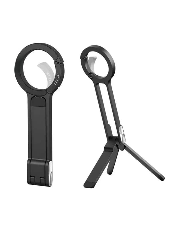Sammenklappelig, bærbar, magnetisk telefonholder, stativmontering til iPhone 16/15/14/13/12 Pro Max black