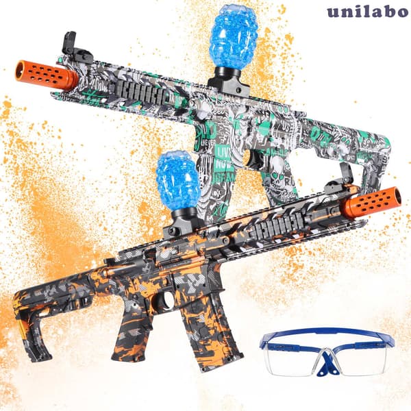 M416 elektrisk blasterleksakspistol, laddningsbar automatisk utomhusteamaktivitetspresent (kulor ingår ej) Light Blue
