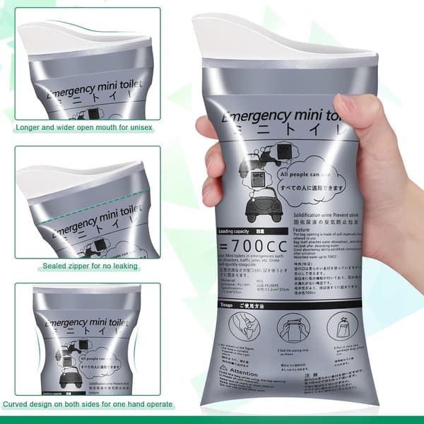 Urinpose Bil Emergency Bag Trafik, der rykkede engangsbuler unisex
