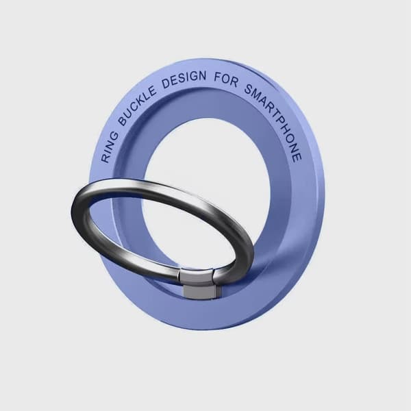 Magnetisk Magsafe Telefonholder Stativ Mini Magnet Fingerringstik til iPhone 16 15 14 13 12 Pro Max Silvery