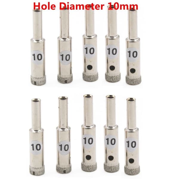 20-delars 2-10 mm små diamantbelagda hålsågskärnborrar för glas, sten, kakel, keramik, marmor 5.5 mm