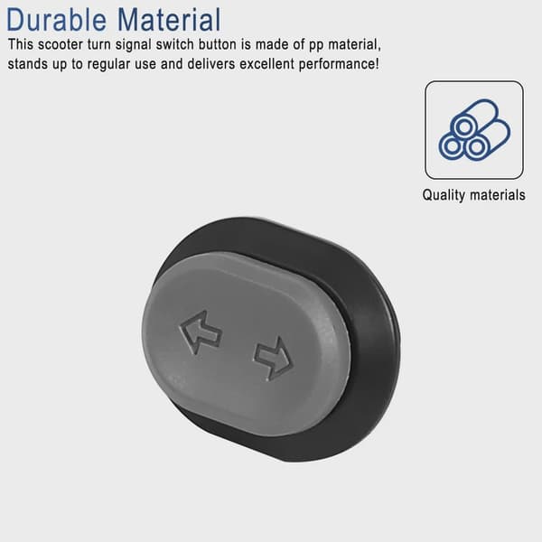 Blinkljusknapp för Ninebot F2 F2 Pro E2 E3 Max G2 Xiaomi 4 Pro Elscootertillbehör 5pc Button and cover