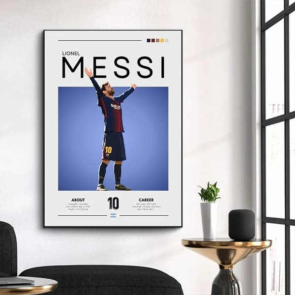 Kända fotbollsidrottskändisaffischer och utskrifter Canvastryck Modern väggkonstbild för vardagsrum Heminredningspresenter 10 Size (Inch) A4 21x30cm No Frame