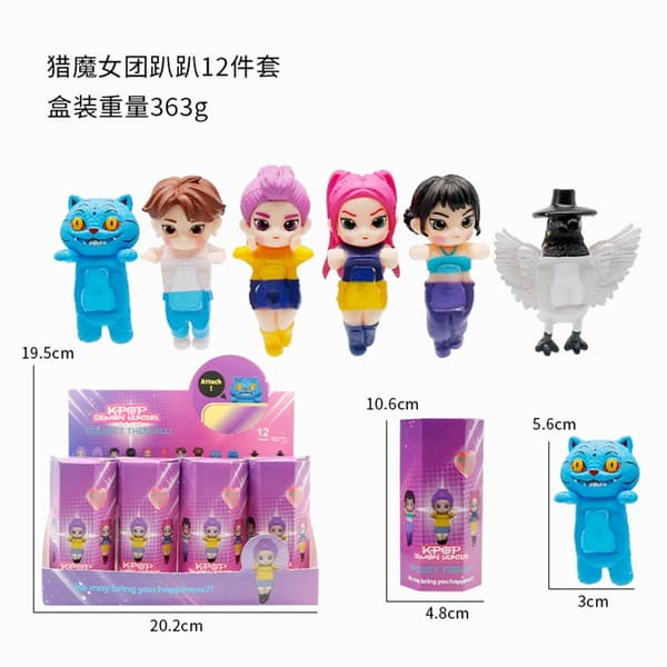 Kpop Demon Hunters Saja Blind Box Figure - Anime Samlarobjekt för barn, Cosplay och julklappar Random 2pcs