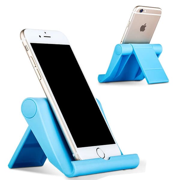 Universal Foldbar Bordtelefonholder Stativ til iPhone Xiaomi Huawei Samsung Tablet WHITE