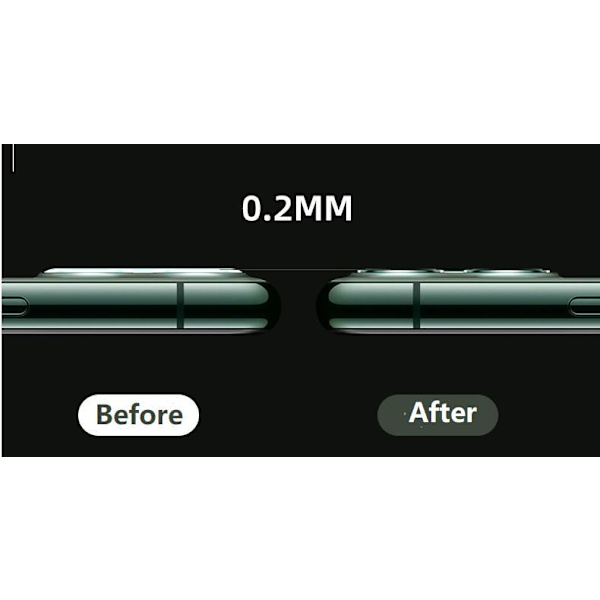 2 Pack iPhone 11, 11 Pro, Pro Max Kamera Härdat Glas Skärmskydd Till iPhone 11 Pro, Pro Max
