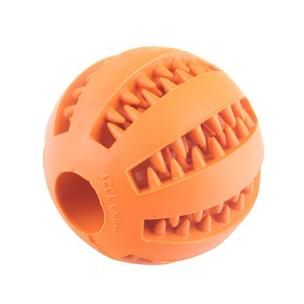 Hundelegetøjsbold, giftfri bidresistent legetøjsbold til hunde, hvalp, kat, hundefoder, godbidsfoder, tyggetandrensende bold bule Size 2.36 inch