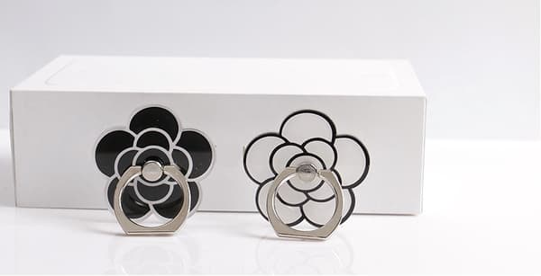 360° Blomsterfigur Fingerring Smartphone Holder Stativ til Alle Telefoner 8