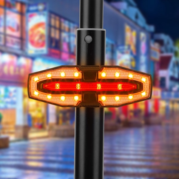 USB-uppladdningsbart vattentätt LED-bakblinkers för M365 Pro 2 MI 4 elscooter Basic Model