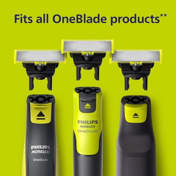 3-pak barberblade, der er kompatible med Philips Oneblade Replac
