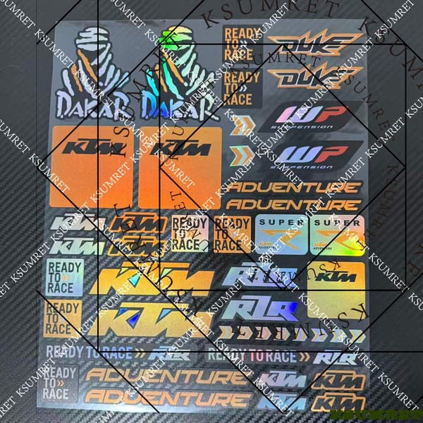 Laser Ready To Race KTM -moottoripyörän tankkitarra Style8
